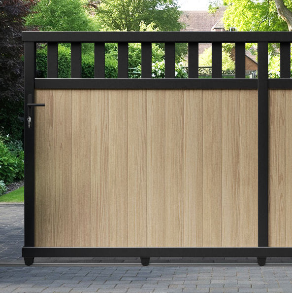 Chatsworth Aluminium Sliding Straight Top Driveway Gate