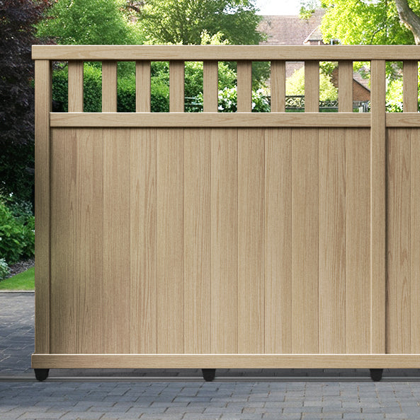 Chatsworth Aluminium Sliding Straight Top Driveway Gate