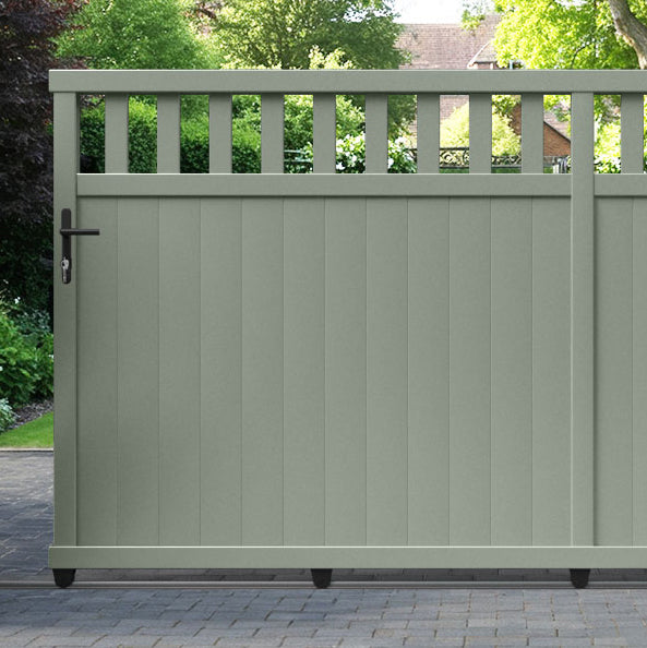 Chatsworth Aluminium Sliding Straight Top Driveway Gate