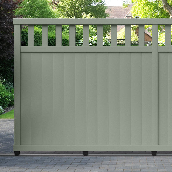 Chatsworth Aluminium Sliding Straight Top Driveway Gate
