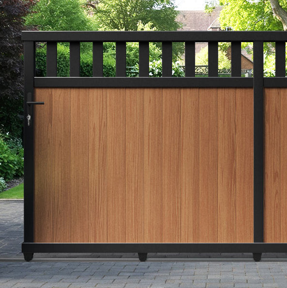 Chatsworth Aluminium Sliding Straight Top Driveway Gate