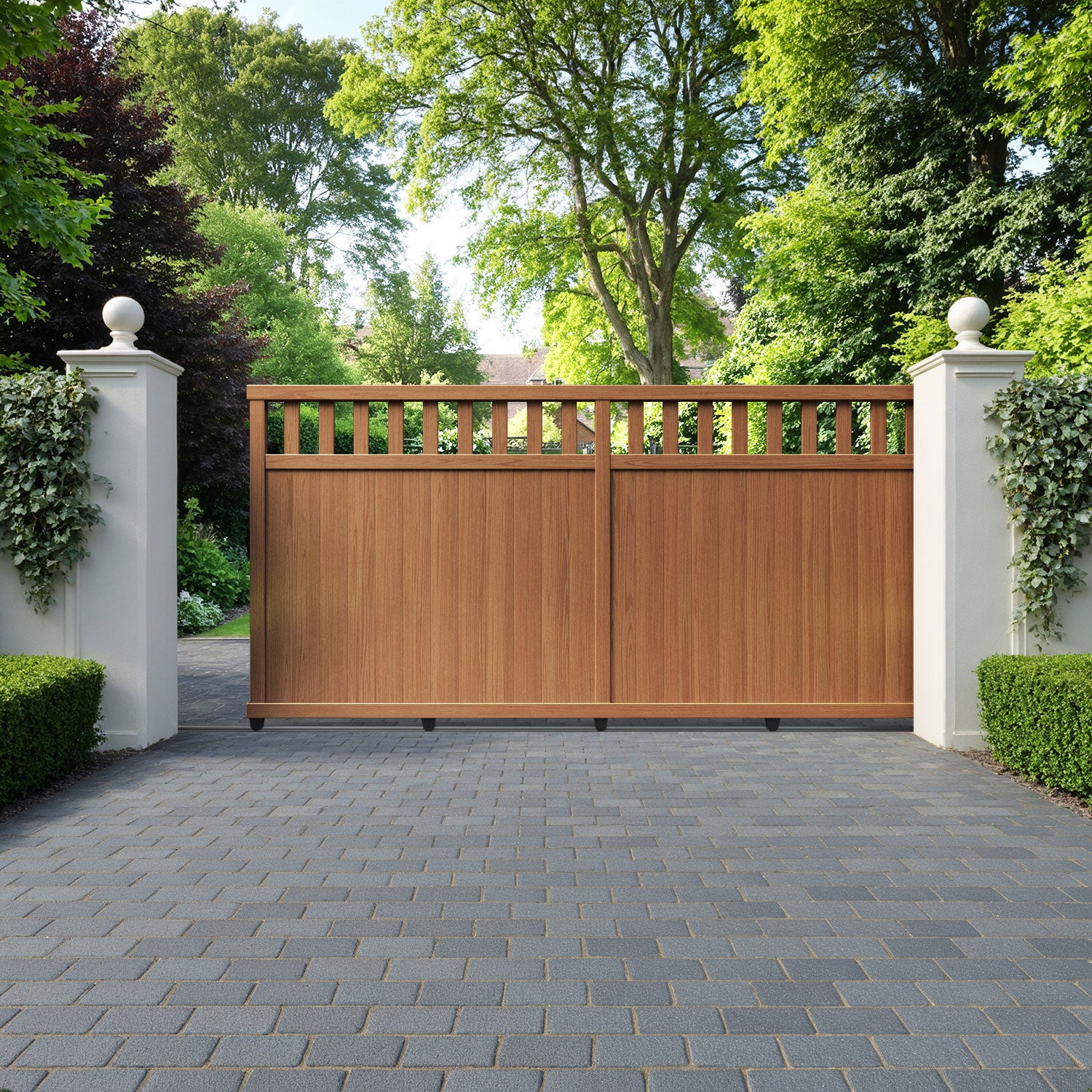 Chatsworth Aluminium Sliding Straight Top Driveway Gate