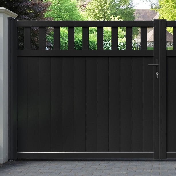 Chatsworth Aluminium Straight Top Driveway Gate