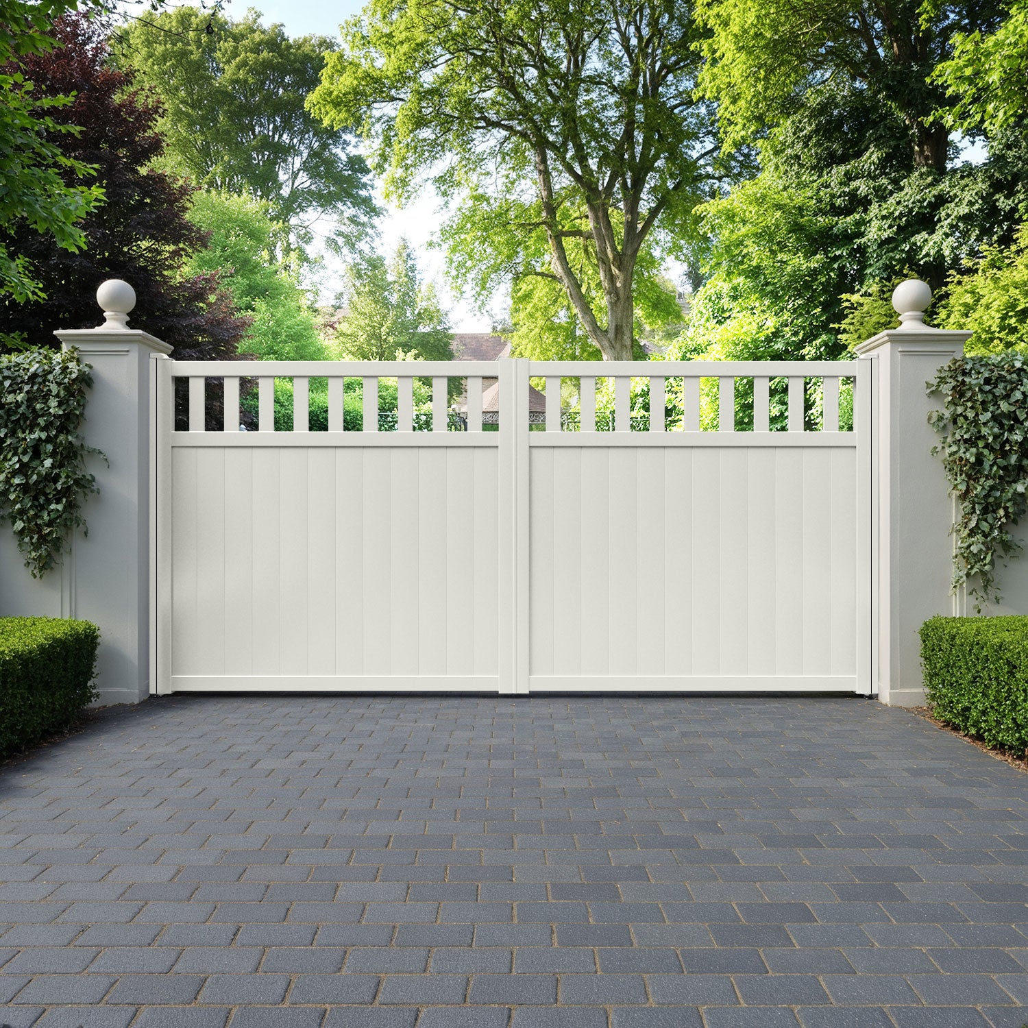 Chatsworth Aluminium Straight Top Driveway Gate