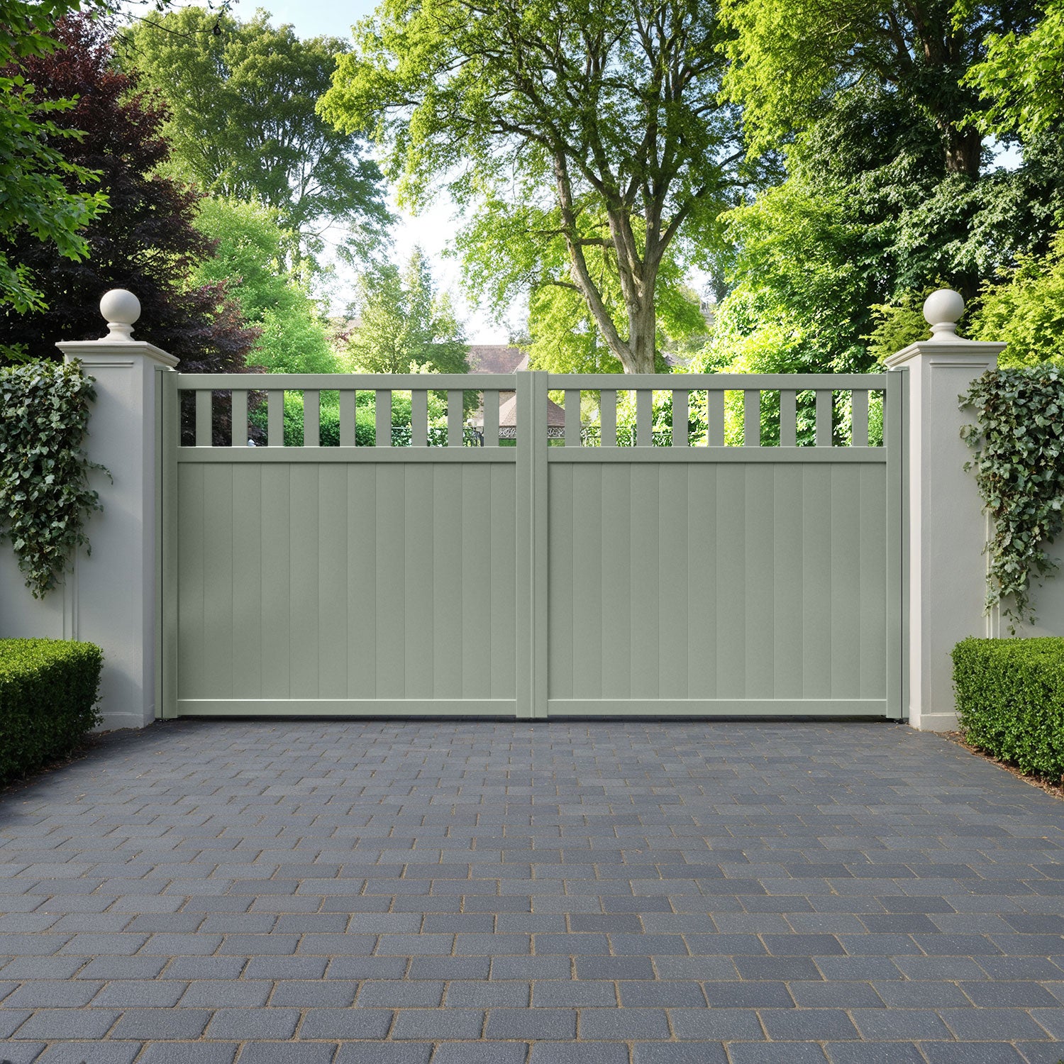 Chatsworth Aluminium Straight Top Driveway Gate