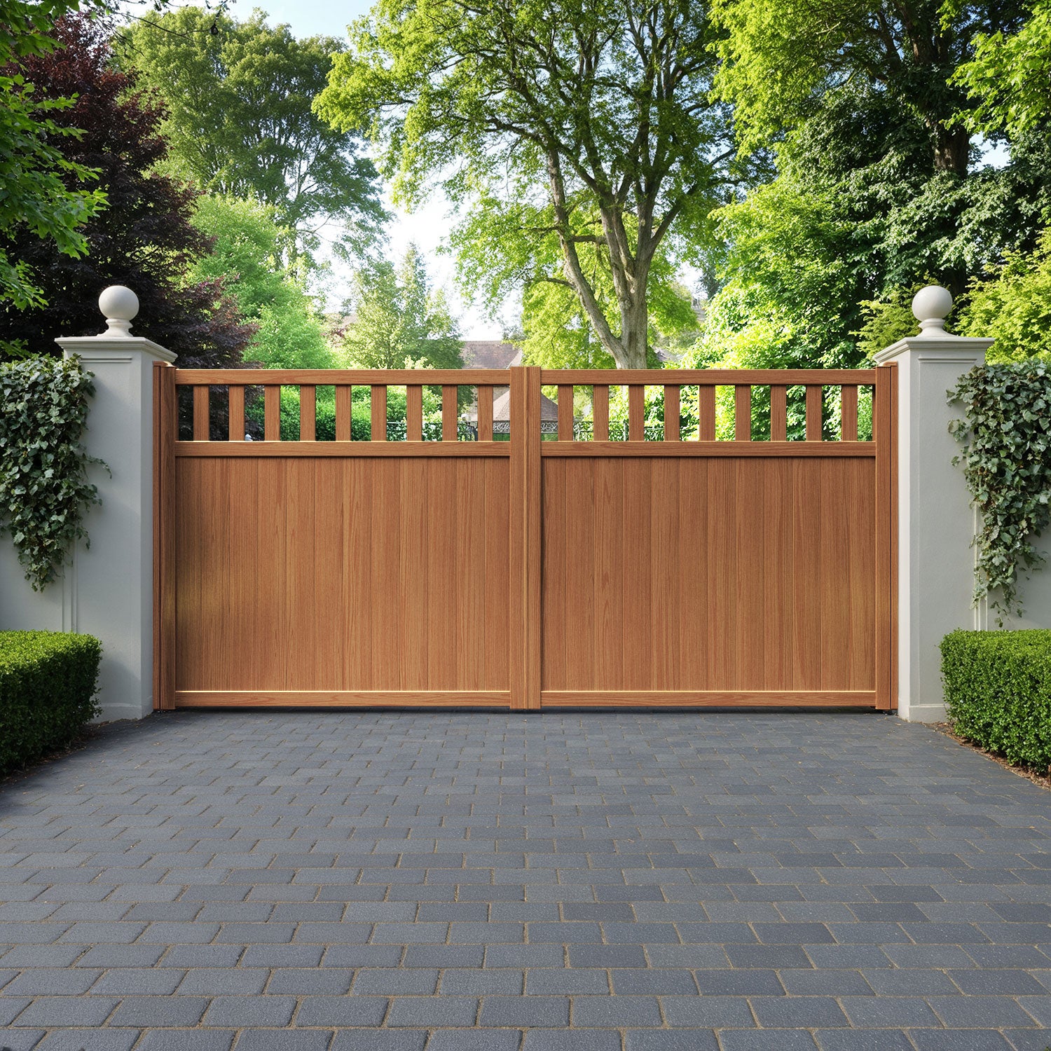 Chatsworth Aluminium Straight Top Driveway Gate