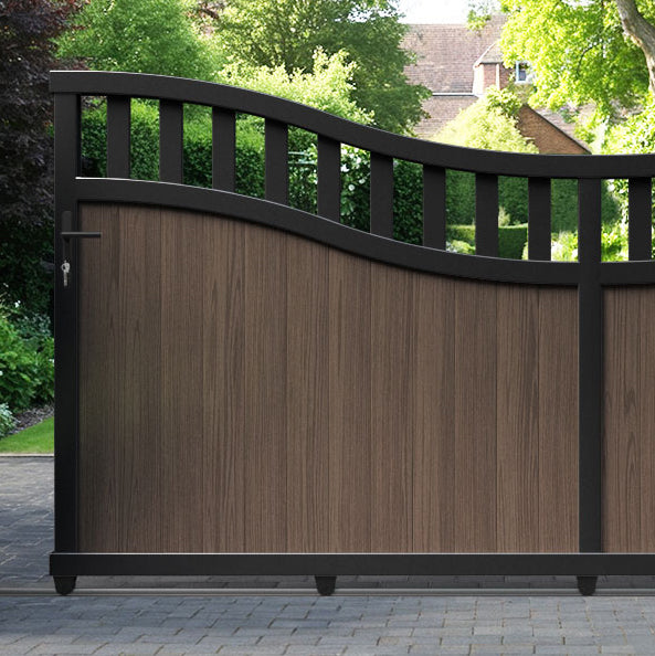 Chatsworth Aluminium Sliding Low Middle Driveway Gate