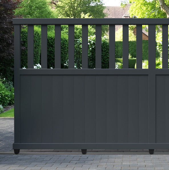 Bramble Aluminium Sliding Straight Top Driveway Gate