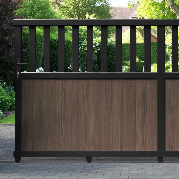 Bramble Aluminium Sliding Straight Top Driveway Gate