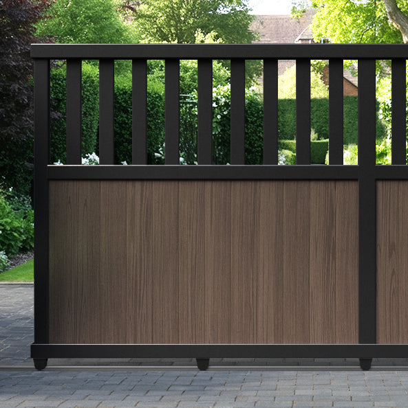 Bramble Aluminium Sliding Straight Top Driveway Gate