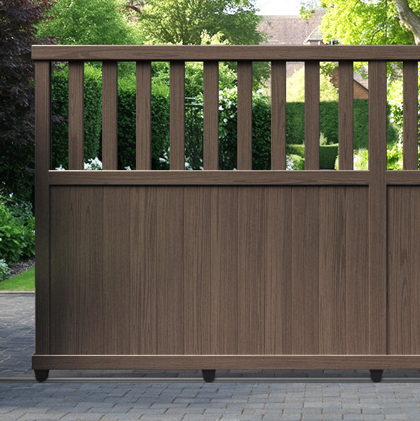 Bramble Aluminium Sliding Straight Top Driveway Gate