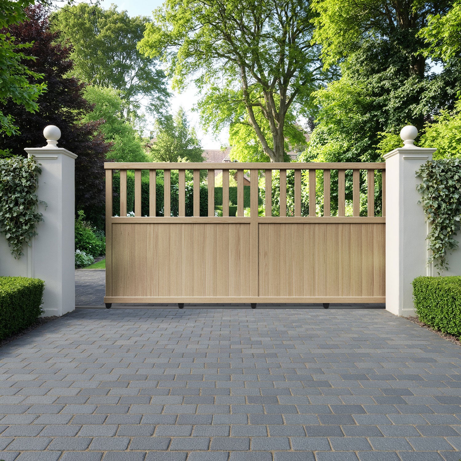 Bramble Aluminium Sliding Straight Top Driveway Gate