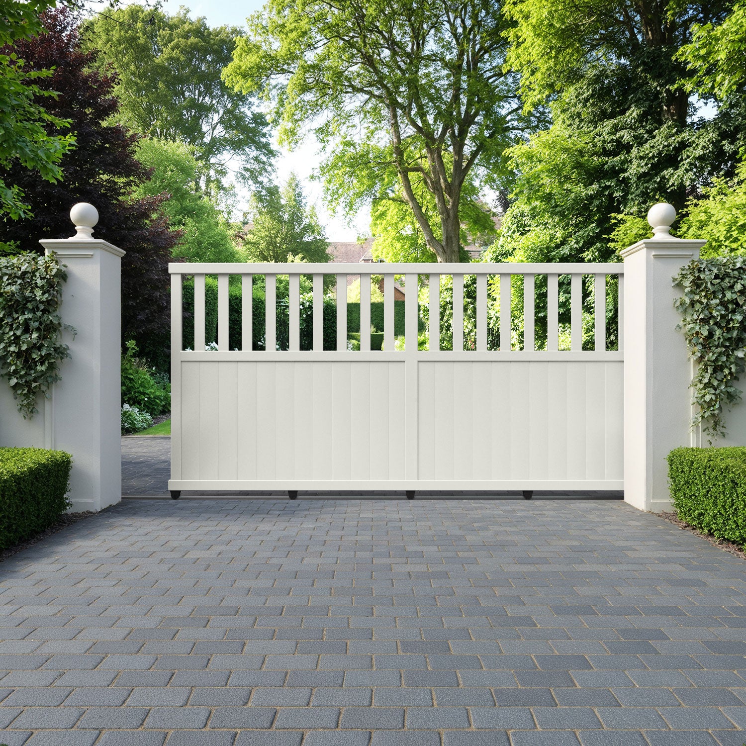 Bramble Aluminium Sliding Straight Top Driveway Gate