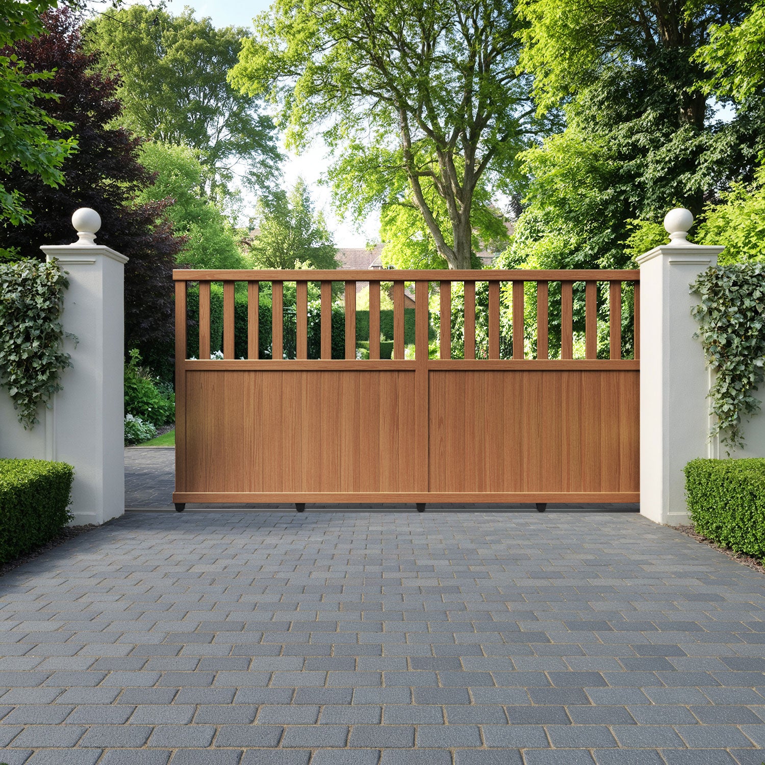 Bramble Aluminium Sliding Straight Top Driveway Gate
