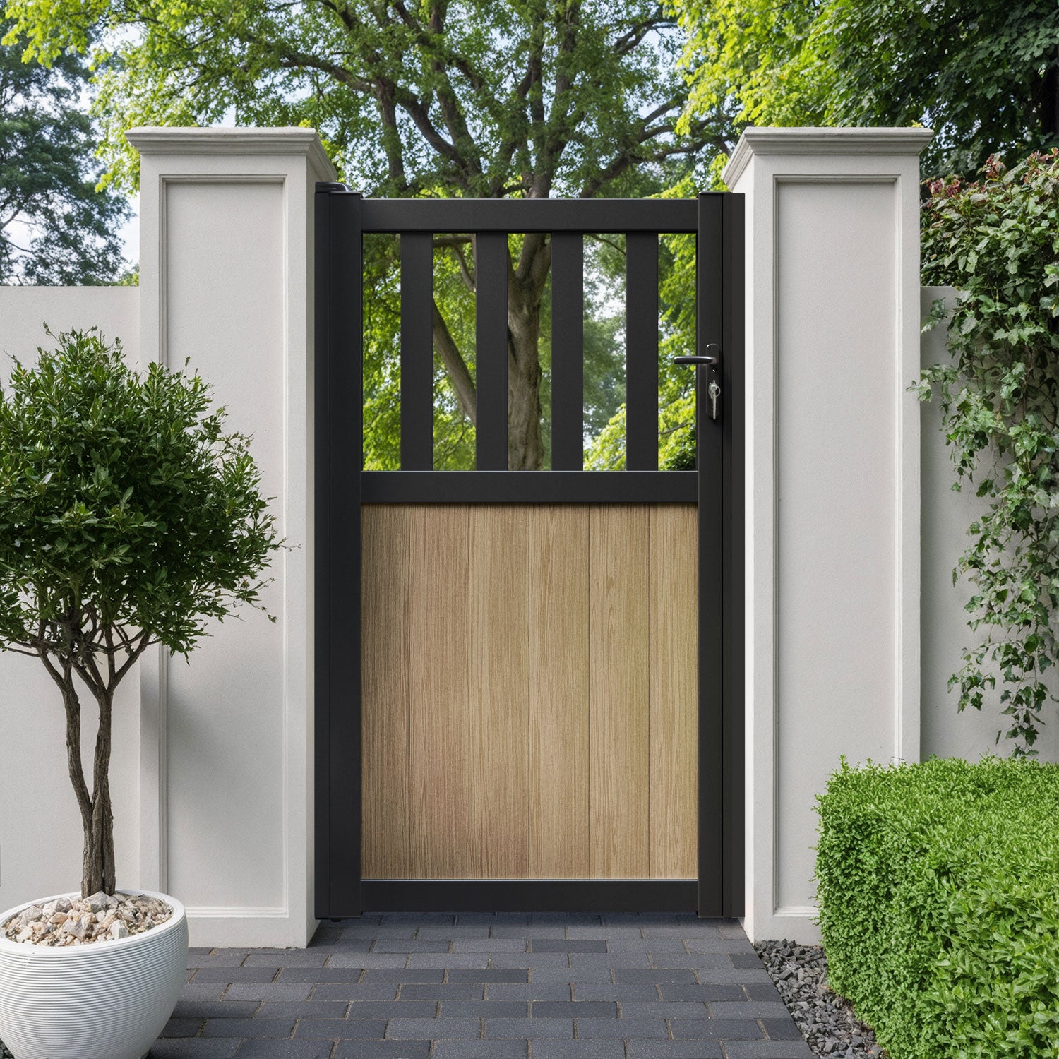 Bramble Aluminium Straight Top Pedestrian Gate