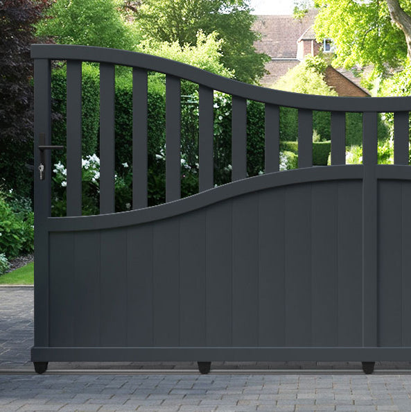 Bramble Aluminium Sliding Low Middle Driveway Gate