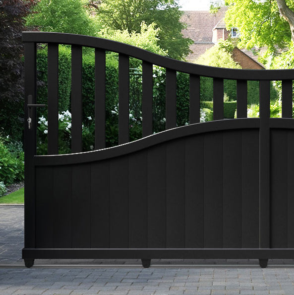 Bramble Aluminium Sliding Low Middle Driveway Gate