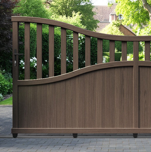 Bramble Aluminium Sliding Low Middle Driveway Gate