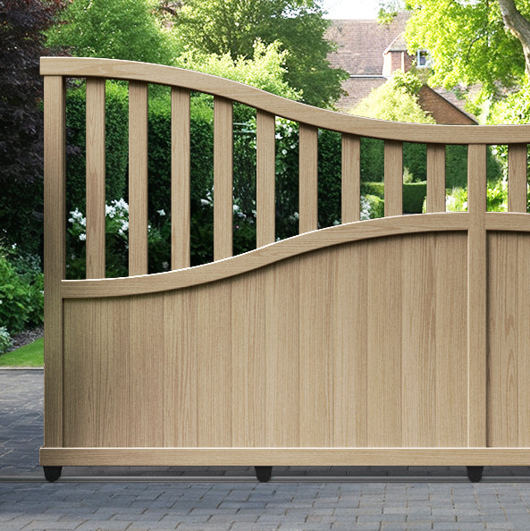 Bramble Aluminium Sliding Low Middle Driveway Gate