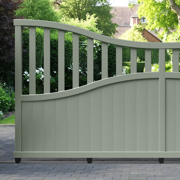 Bramble Aluminium Sliding Low Middle Driveway Gate