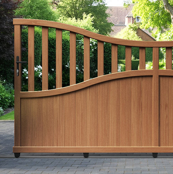 Bramble Aluminium Sliding Low Middle Driveway Gate