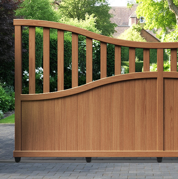 Bramble Aluminium Sliding Low Middle Driveway Gate