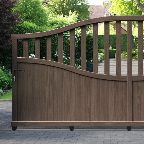 Bramble Aluminium Sliding High Middle Driveway Gate