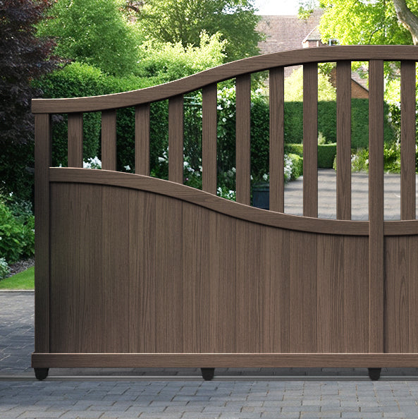 Bramble Aluminium Sliding High Middle Driveway Gate