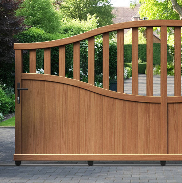 Bramble Aluminium Sliding High Middle Driveway Gate