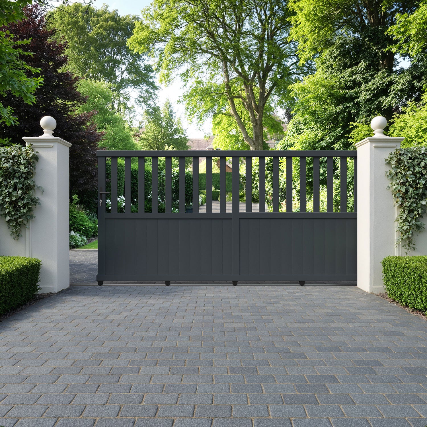 Orchard Aluminium Sliding Straight Top Driveway Gate