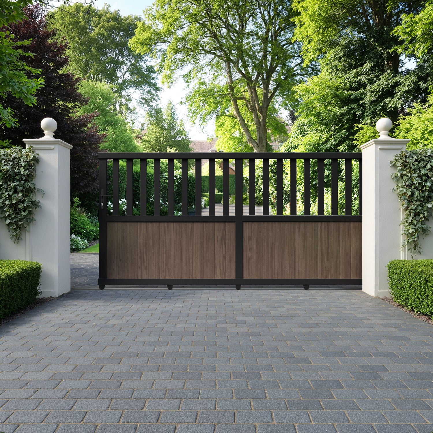 Orchard Aluminium Sliding Straight Top Driveway Gate