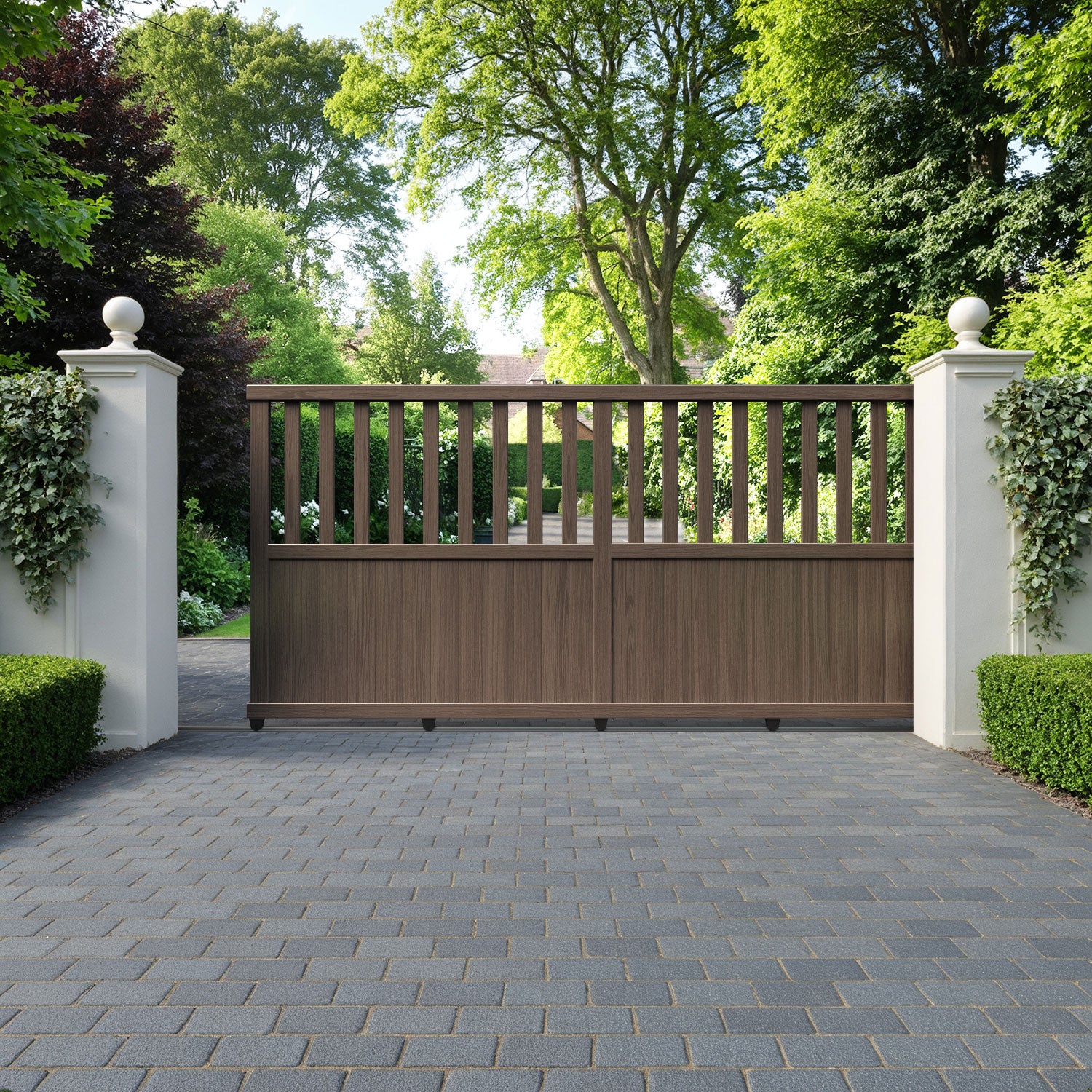 Orchard Aluminium Sliding Straight Top Driveway Gate