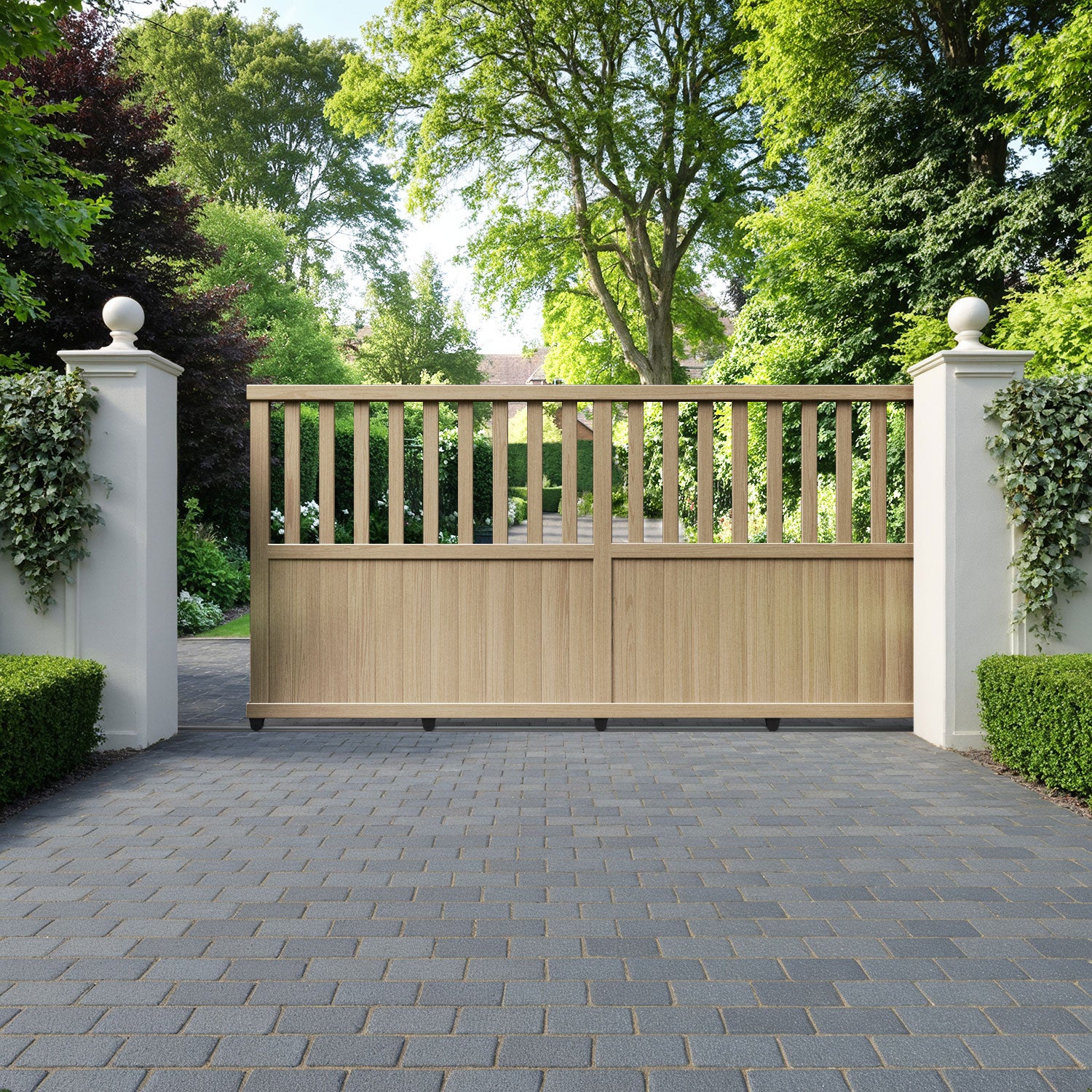 Orchard Aluminium Sliding Straight Top Driveway Gate