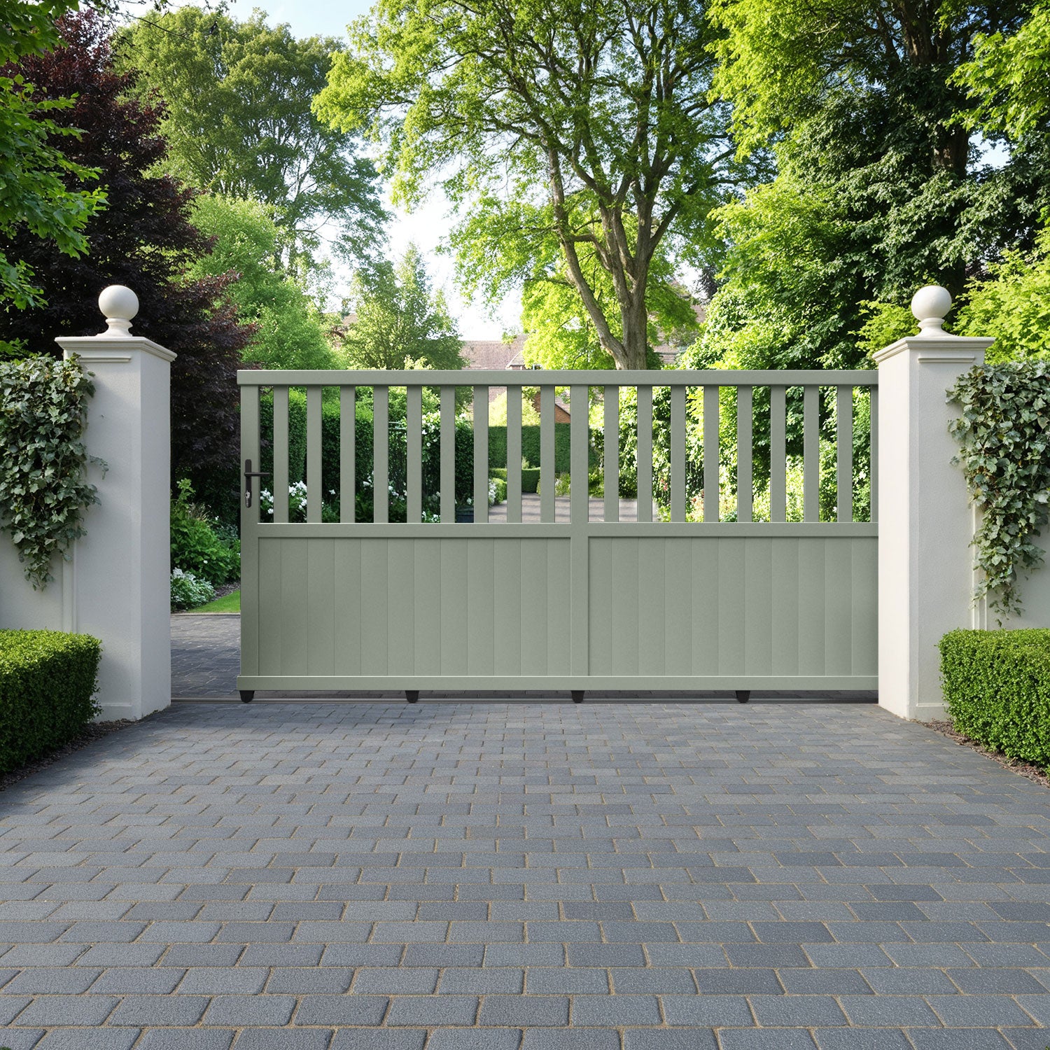 Orchard Aluminium Sliding Straight Top Driveway Gate