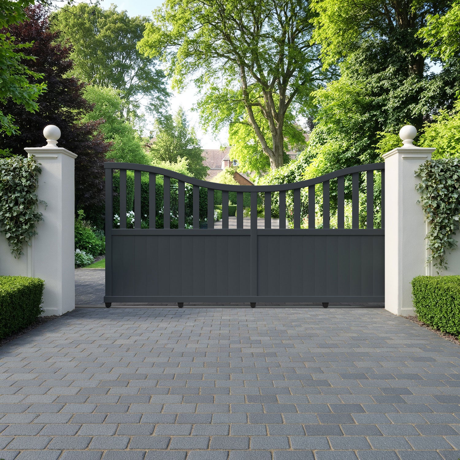 Orchard Aluminium Sliding Low Middle Driveway Gate