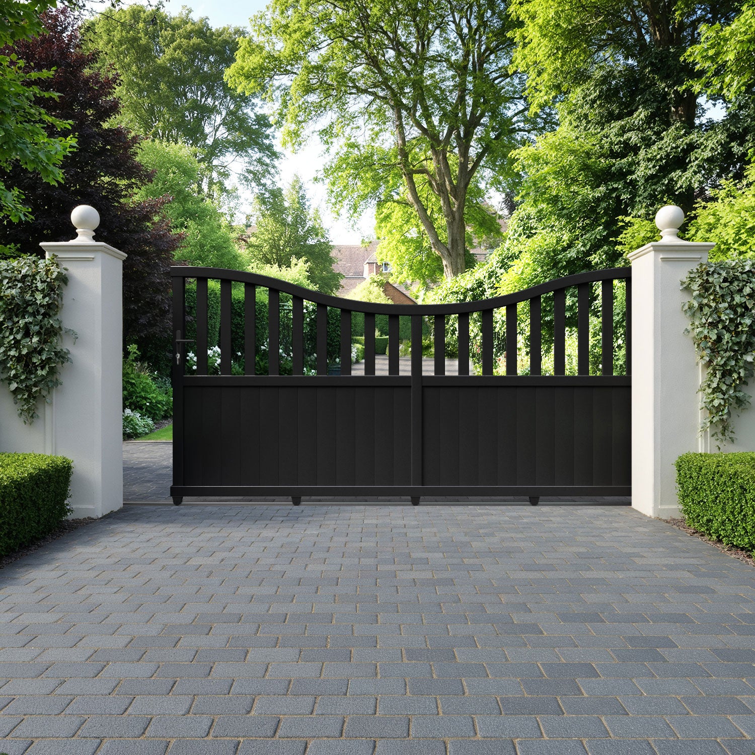 Orchard Aluminium Sliding Low Middle Driveway Gate