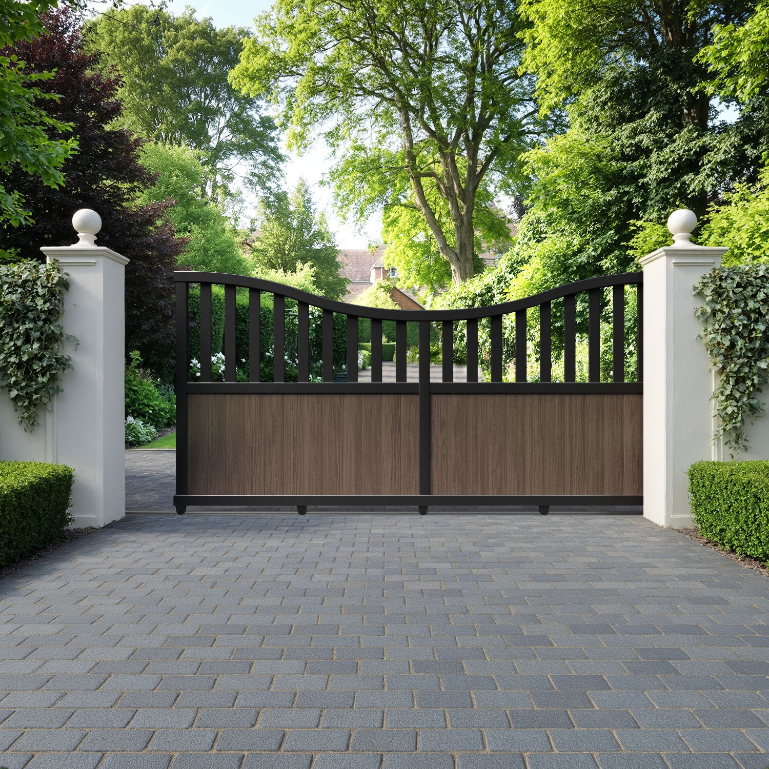 Orchard Aluminium Sliding Low Middle Driveway Gate
