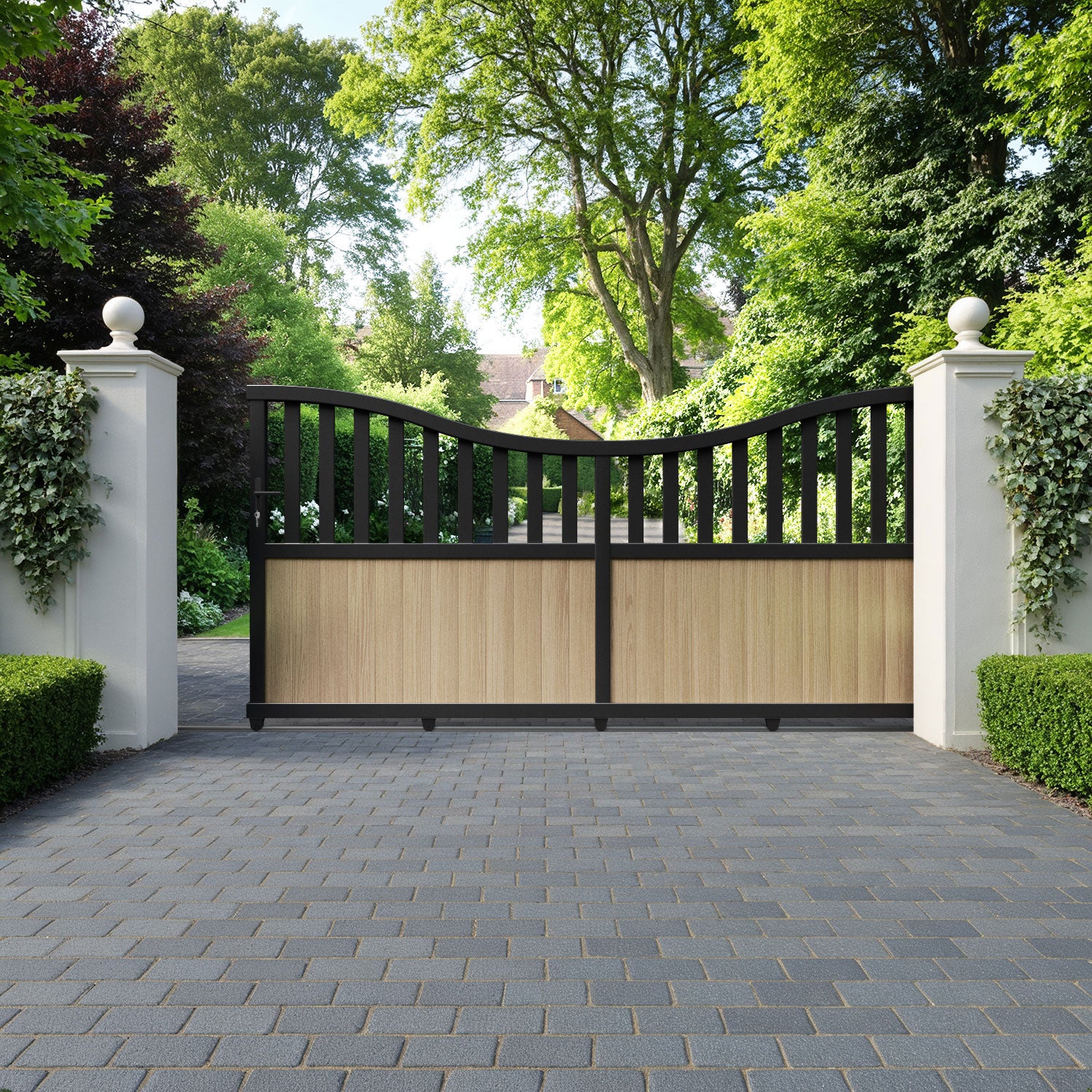 Orchard Aluminium Sliding Low Middle Driveway Gate