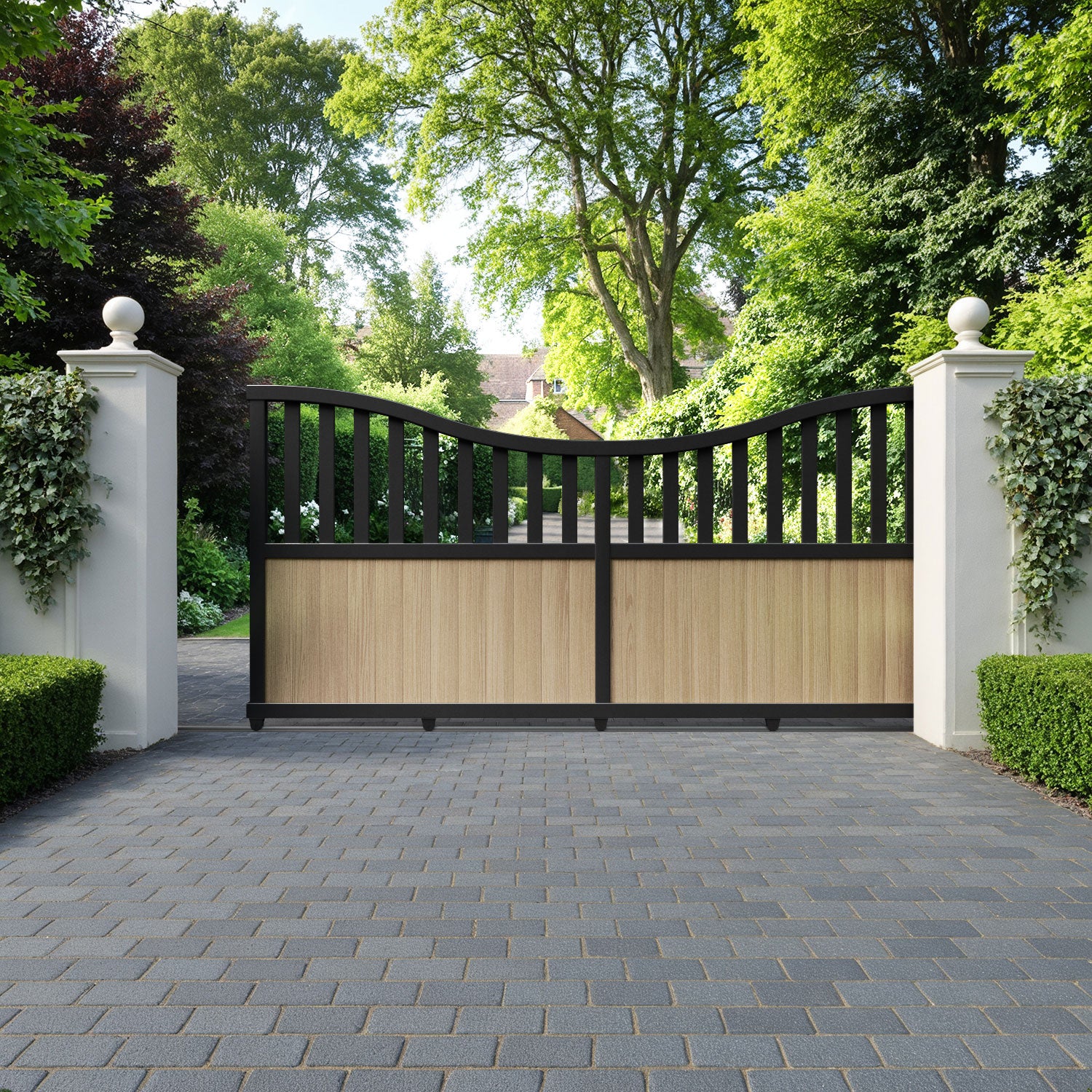 Orchard Aluminium Sliding Low Middle Driveway Gate
