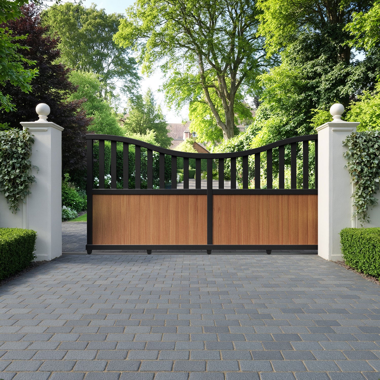 Orchard Aluminium Sliding Low Middle Driveway Gate