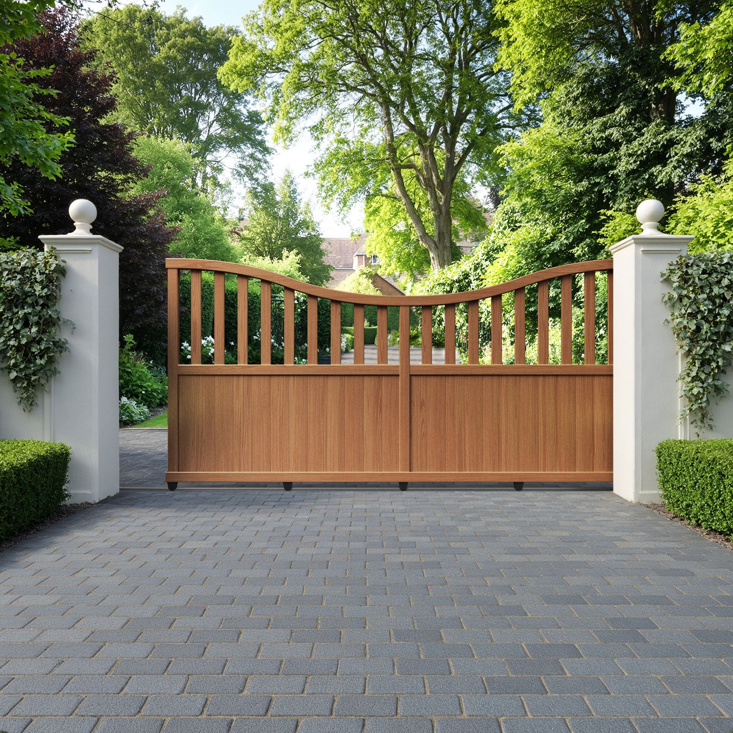 Orchard Aluminium Sliding Low Middle Driveway Gate