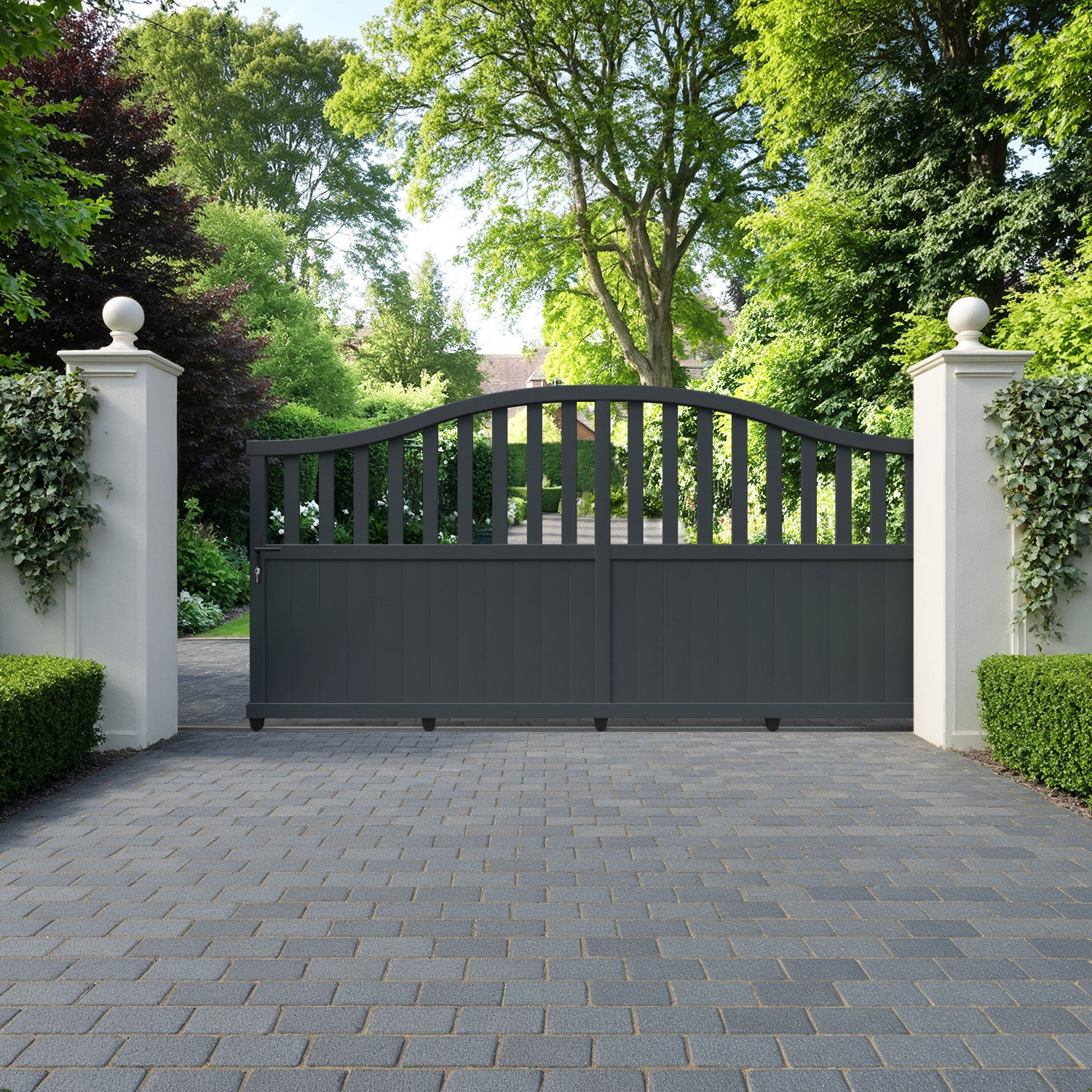 Orchard Aluminium Sliding High Middle Driveway Gate