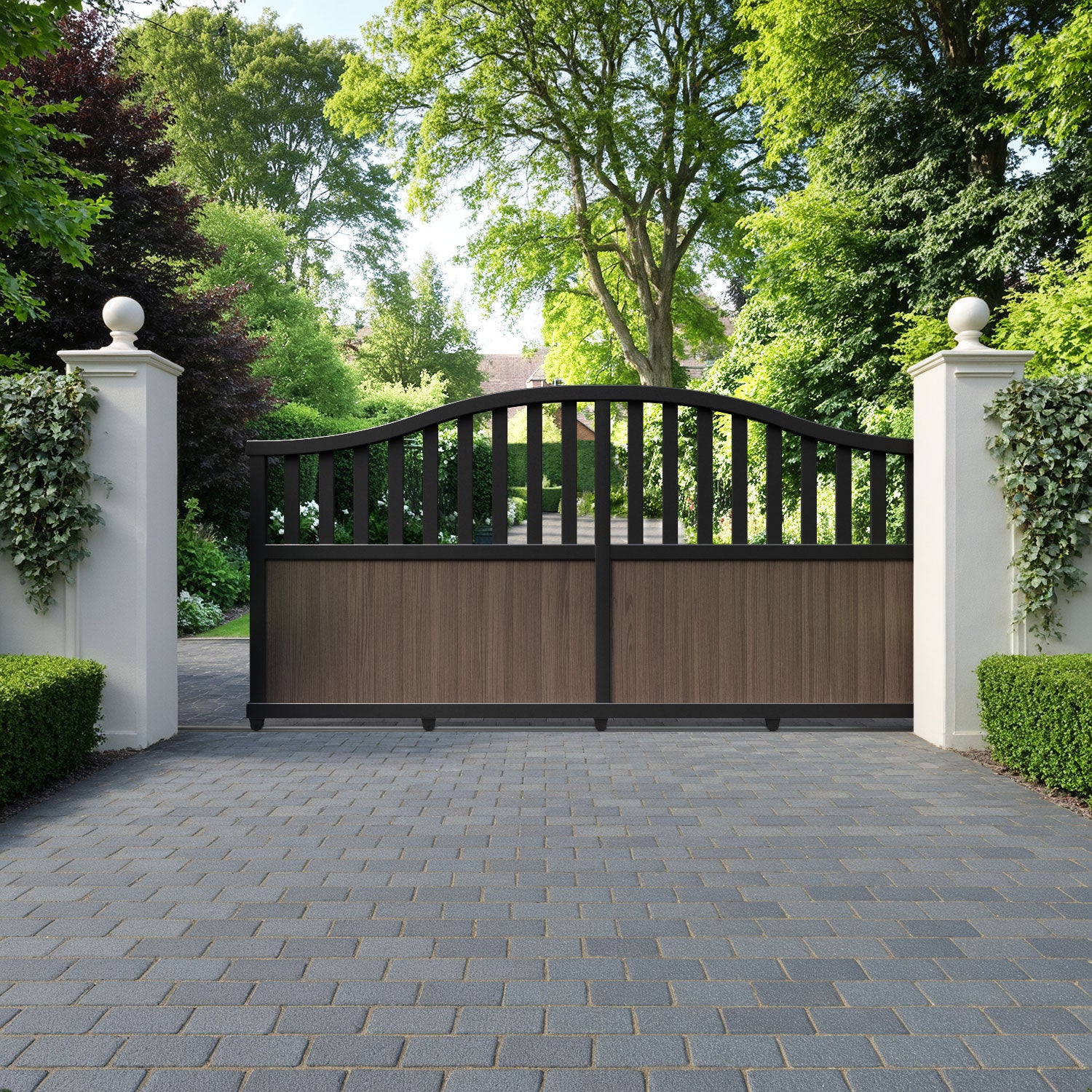 Orchard Aluminium Sliding High Middle Driveway Gate
