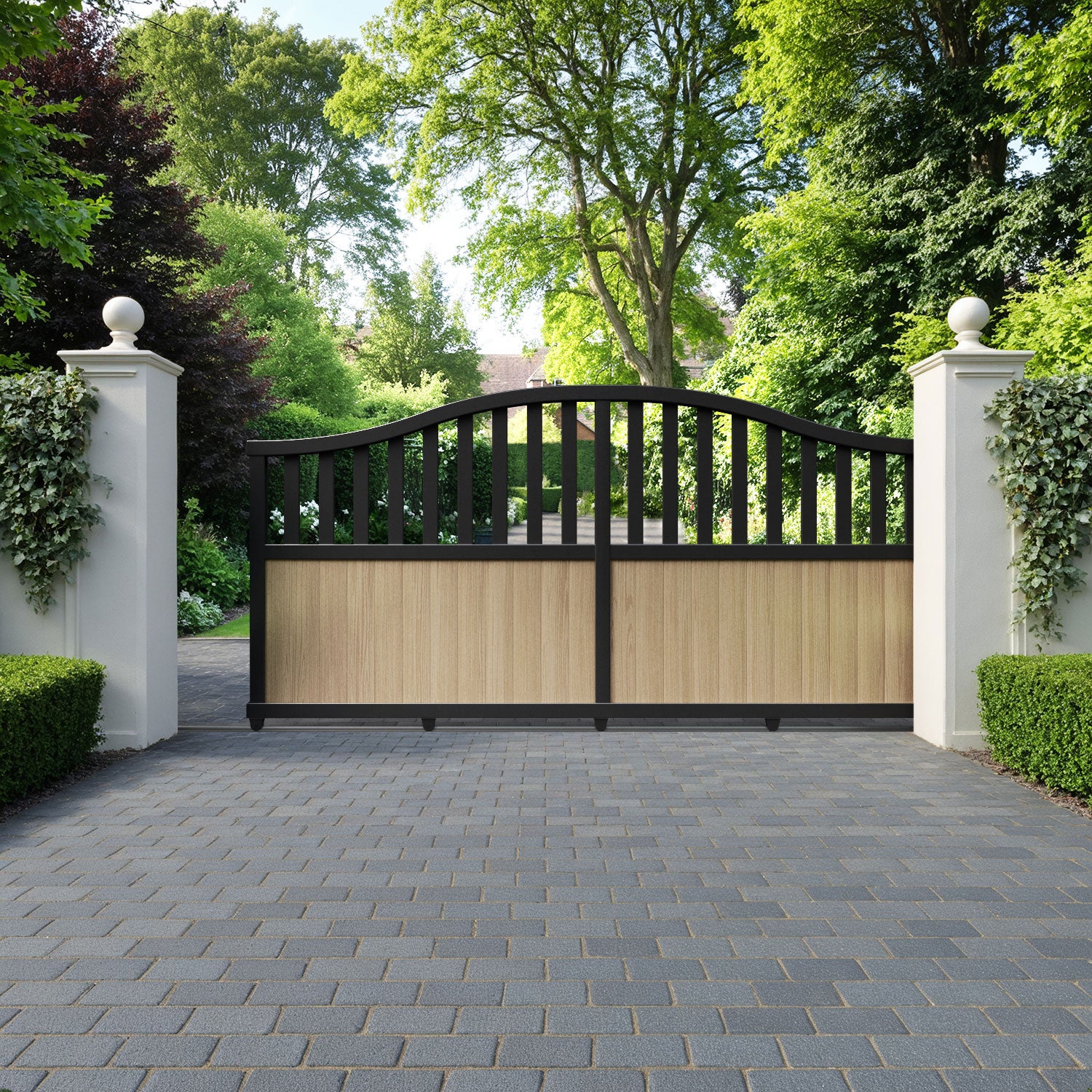Orchard Aluminium Sliding High Middle Driveway Gate