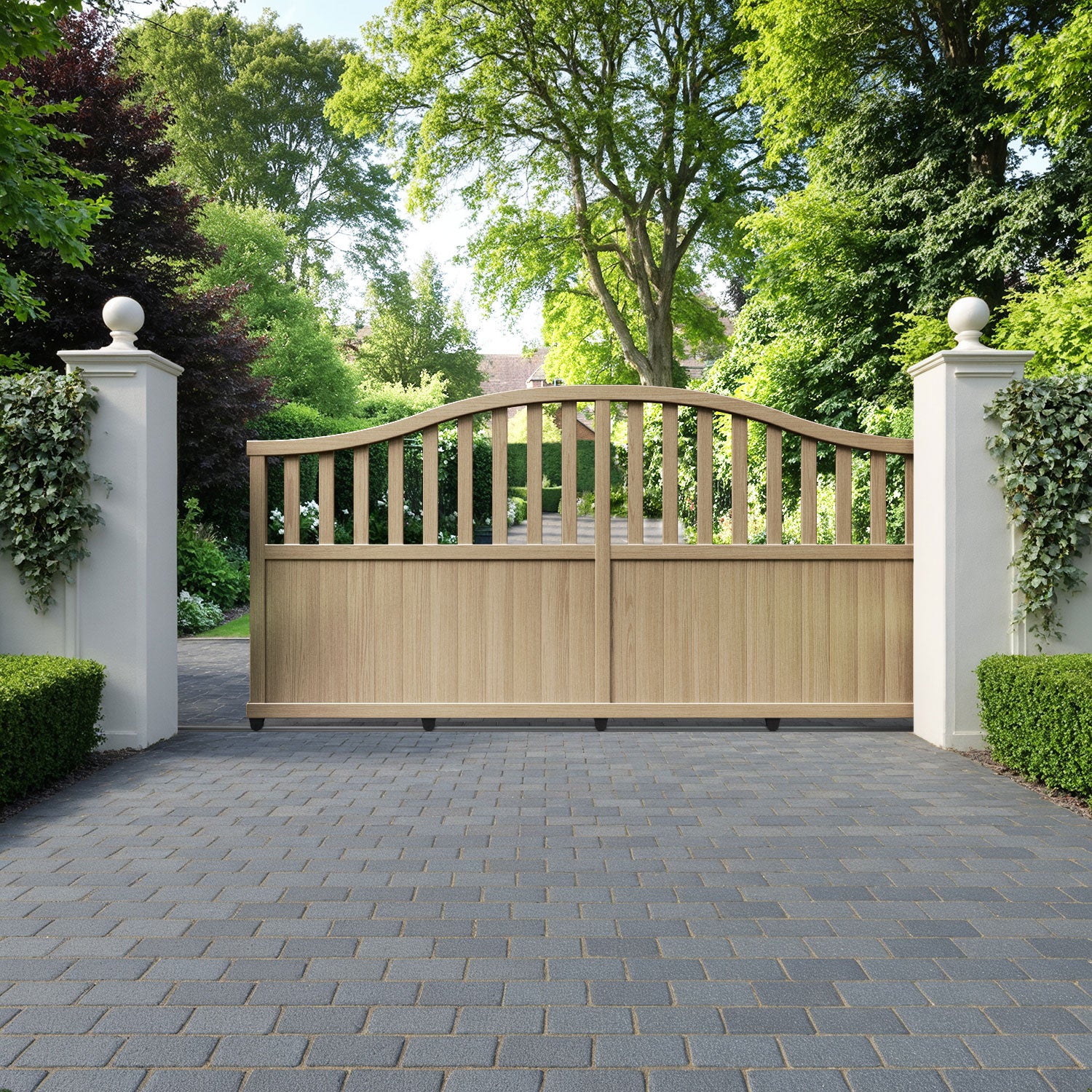 Orchard Aluminium Sliding High Middle Driveway Gate