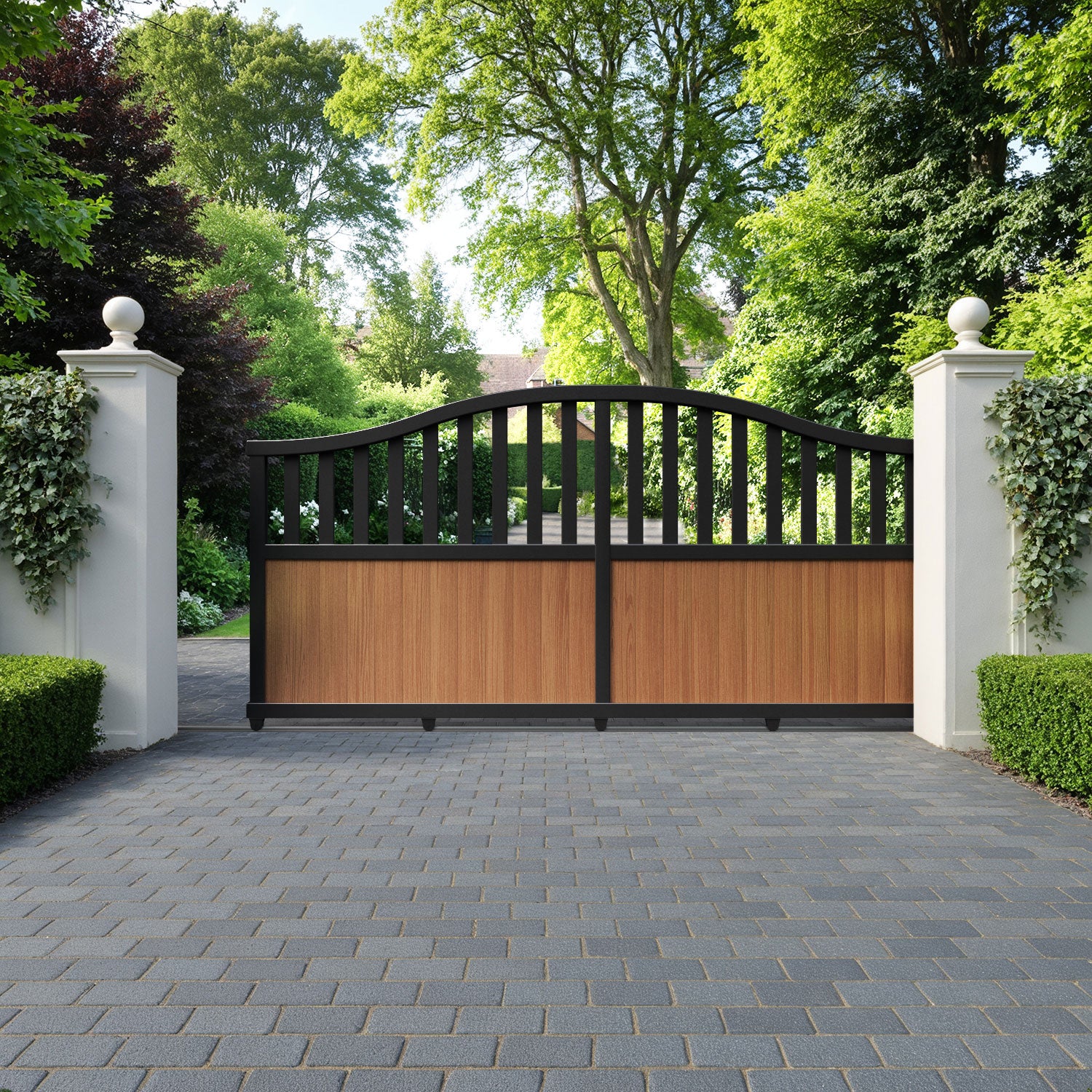 Orchard Aluminium Sliding High Middle Driveway Gate
