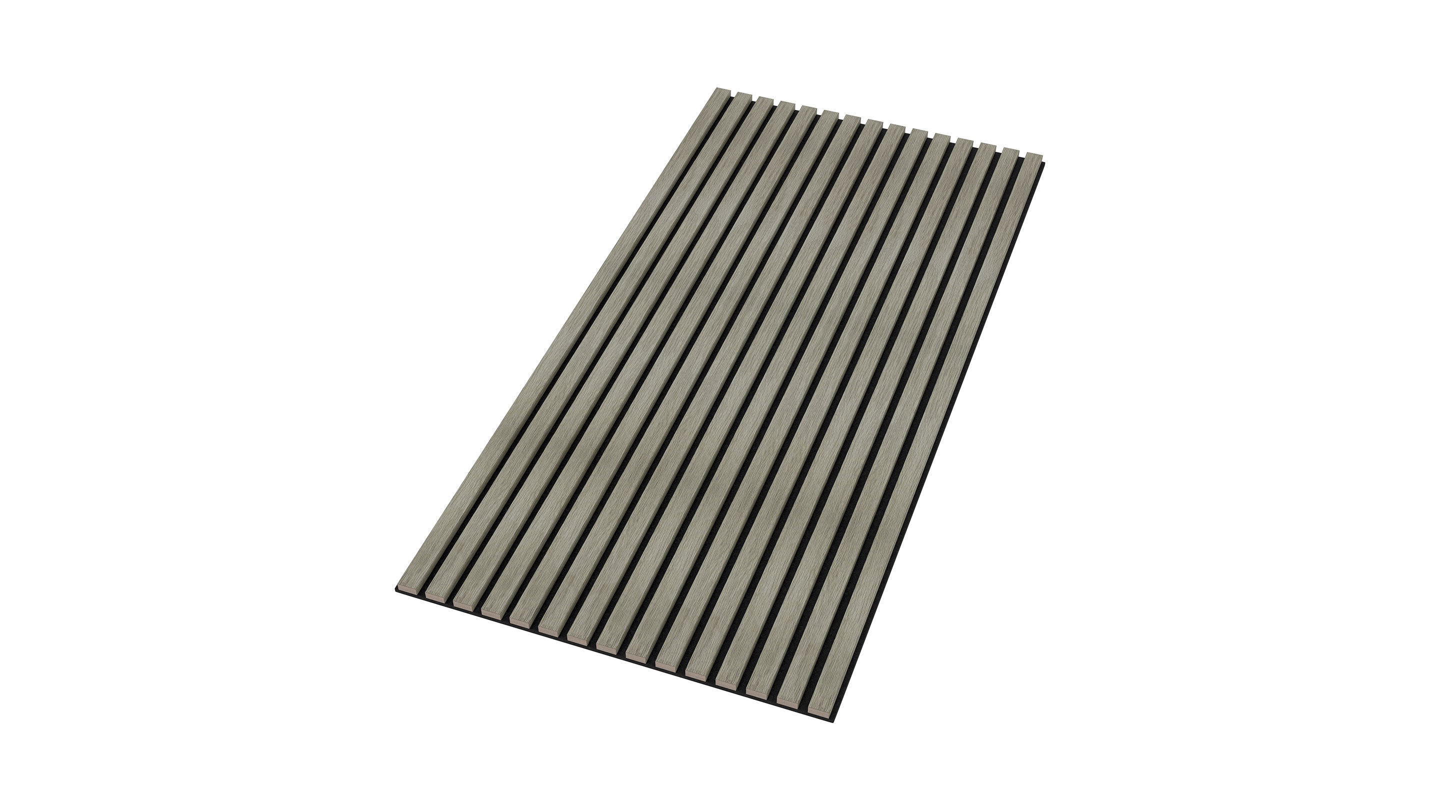 InsuSlat™ Wall Panel - Aged Oak - H120cm x W60cm (Pack of 2) = H120cm x W120cm