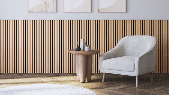 InsuSlat™ Wall Panel - Raw Walnut - H120cm x W60cm (Pack of 2) = H120cm x W120cm