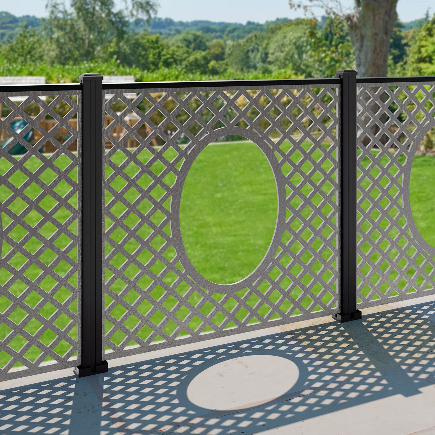 Amersham Decorative Fence - 120x120cm - with our composite posts