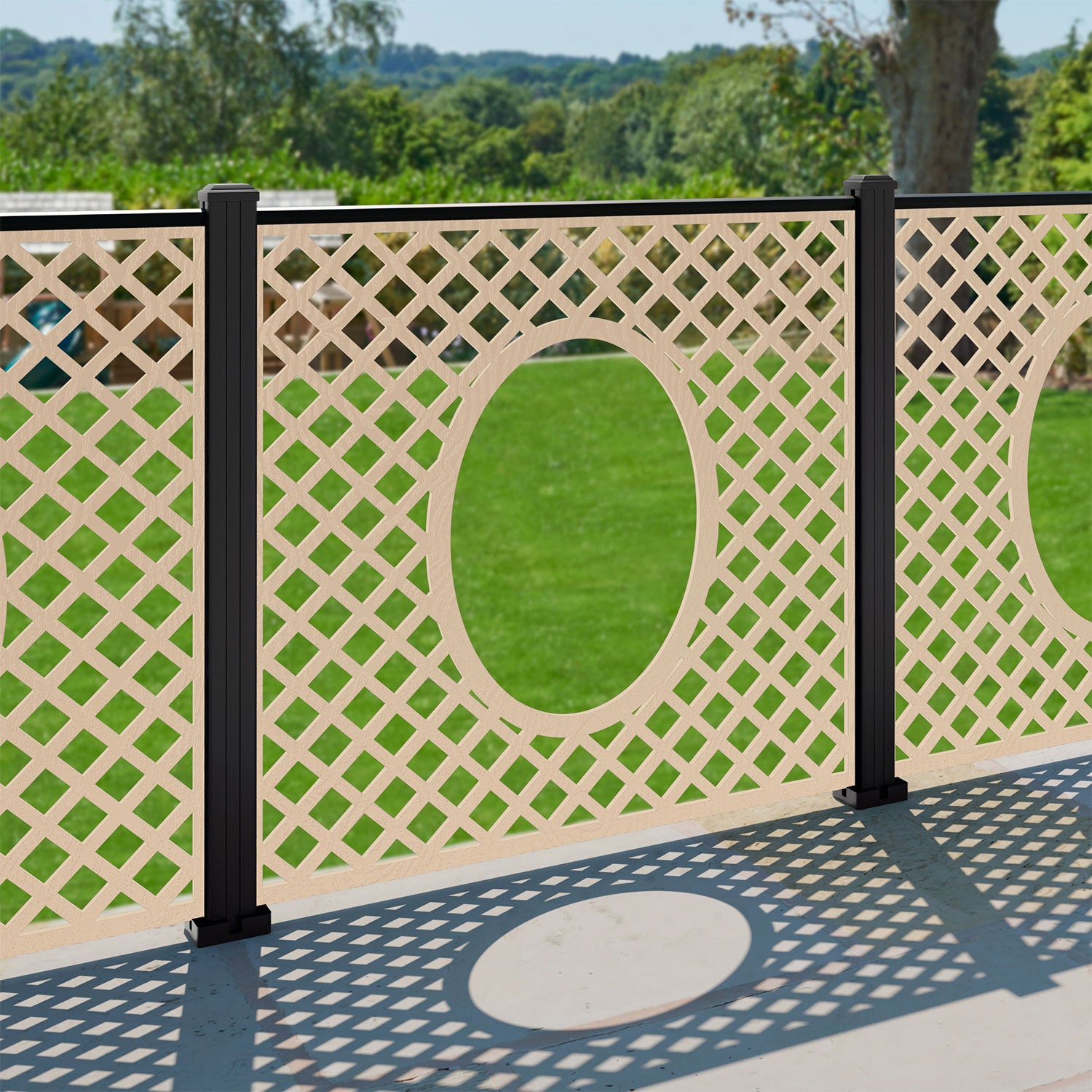 Amersham Decorative Fence - 120x120cm - with our composite posts